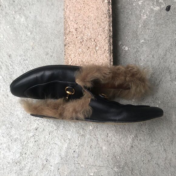 Gucci slides w/fur - Picture 3 of 11
